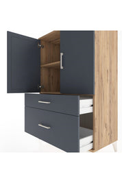 Hyperion Dolap 2 Raflı 2 Çekmeceli 2 Kapaklı 88x44x134 - S51M010V8B