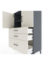 Hyperion Dolap 2 Raflı 3 Çekmeceli 2 Kapaklı 88x44x134 - S51M011V4B