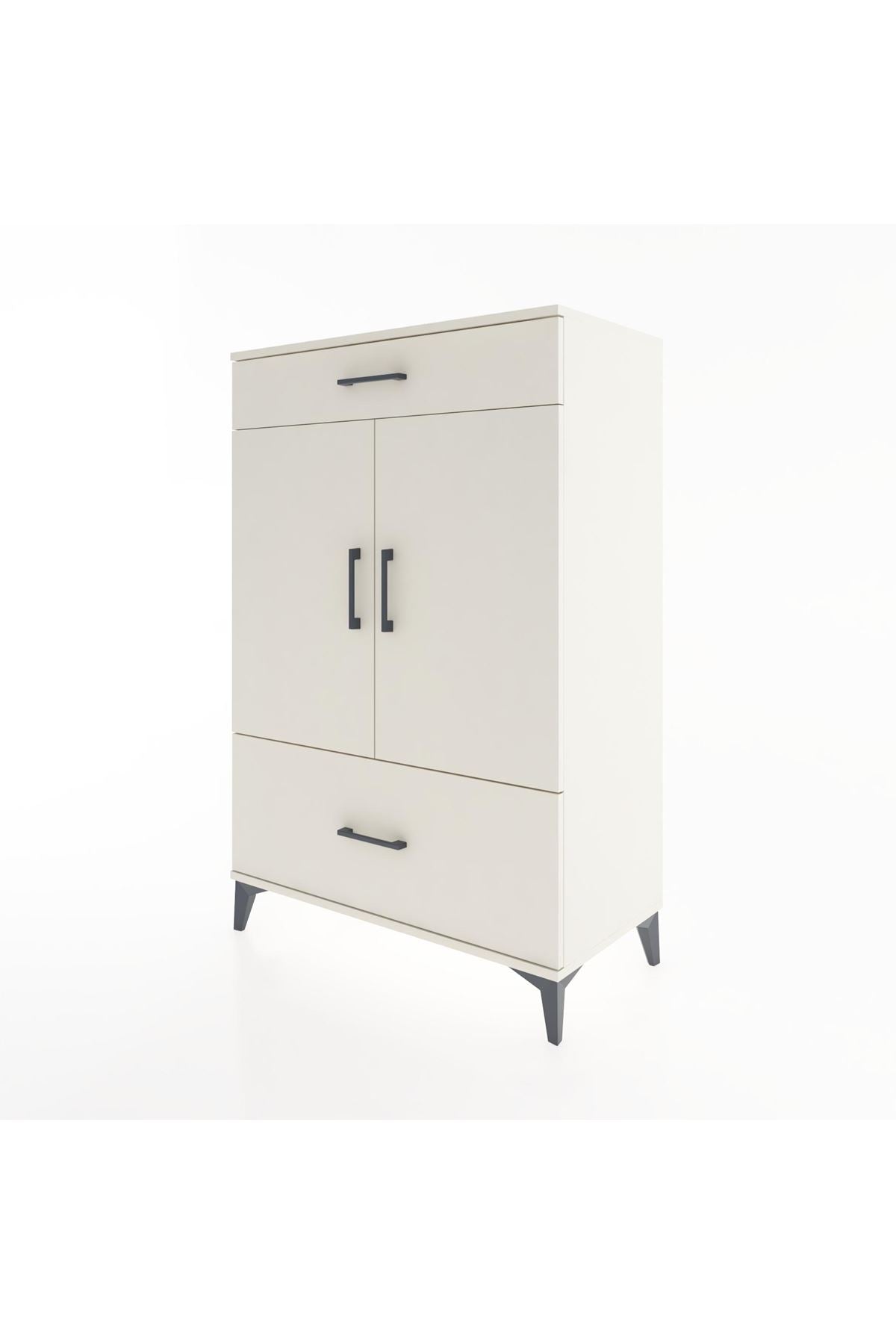 Hyperion Dolap 2 Raflı 2 Çekmeceli 2 Kapaklı 88x44x134 - S51M013V1B