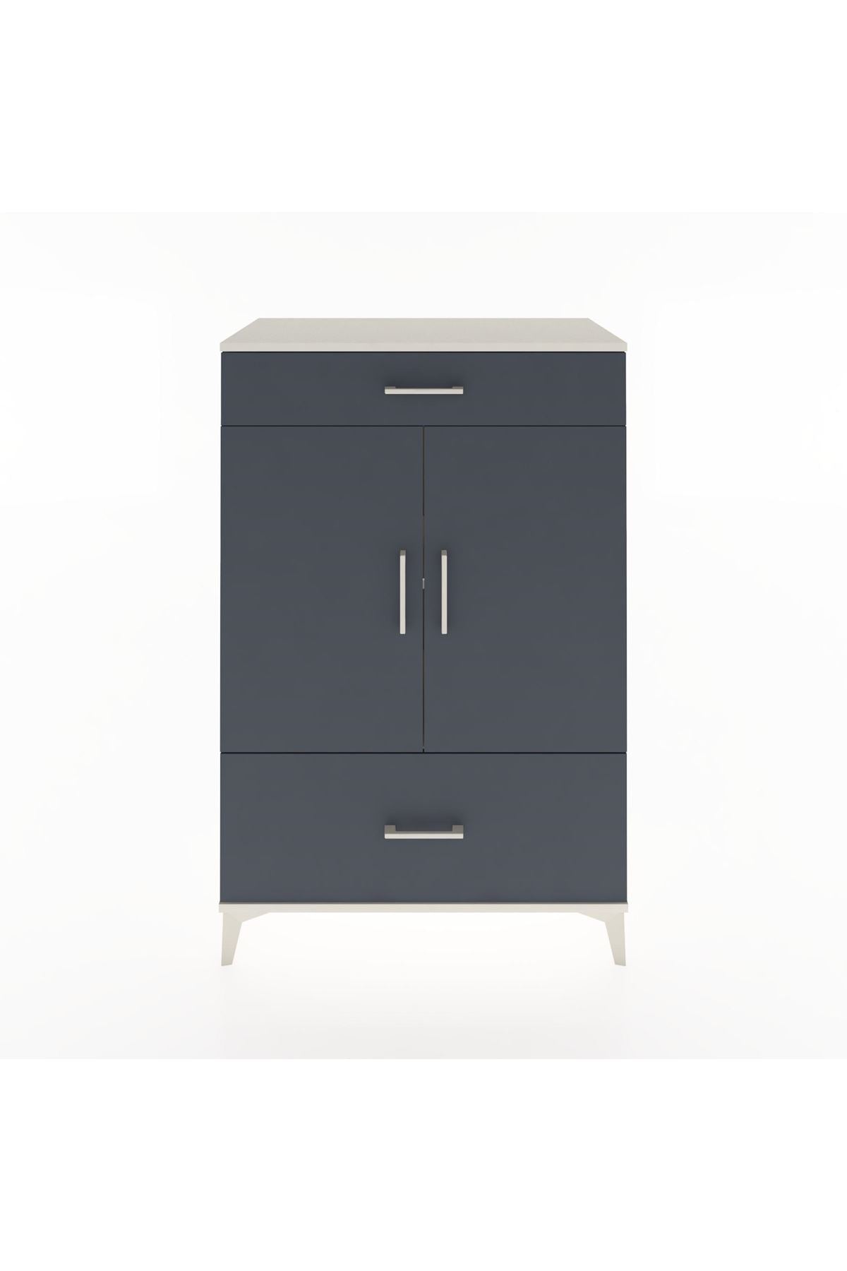 Hyperion Dolap 2 Raflı 2 Çekmeceli 2 Kapaklı 88x44x134 - S51M013V2B