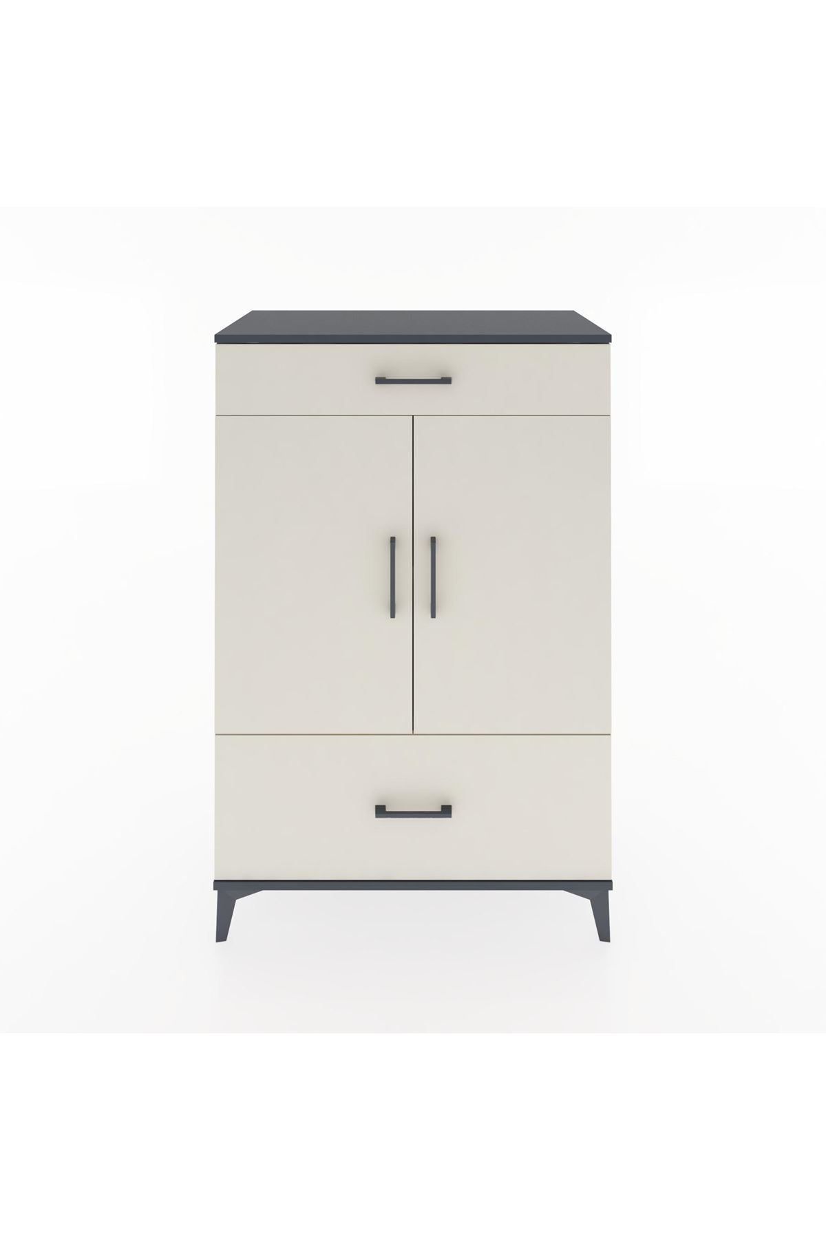 Hyperion Dolap 2 Raflı 2 Çekmeceli 2 Kapaklı 88x44x134 - S51M013V4B