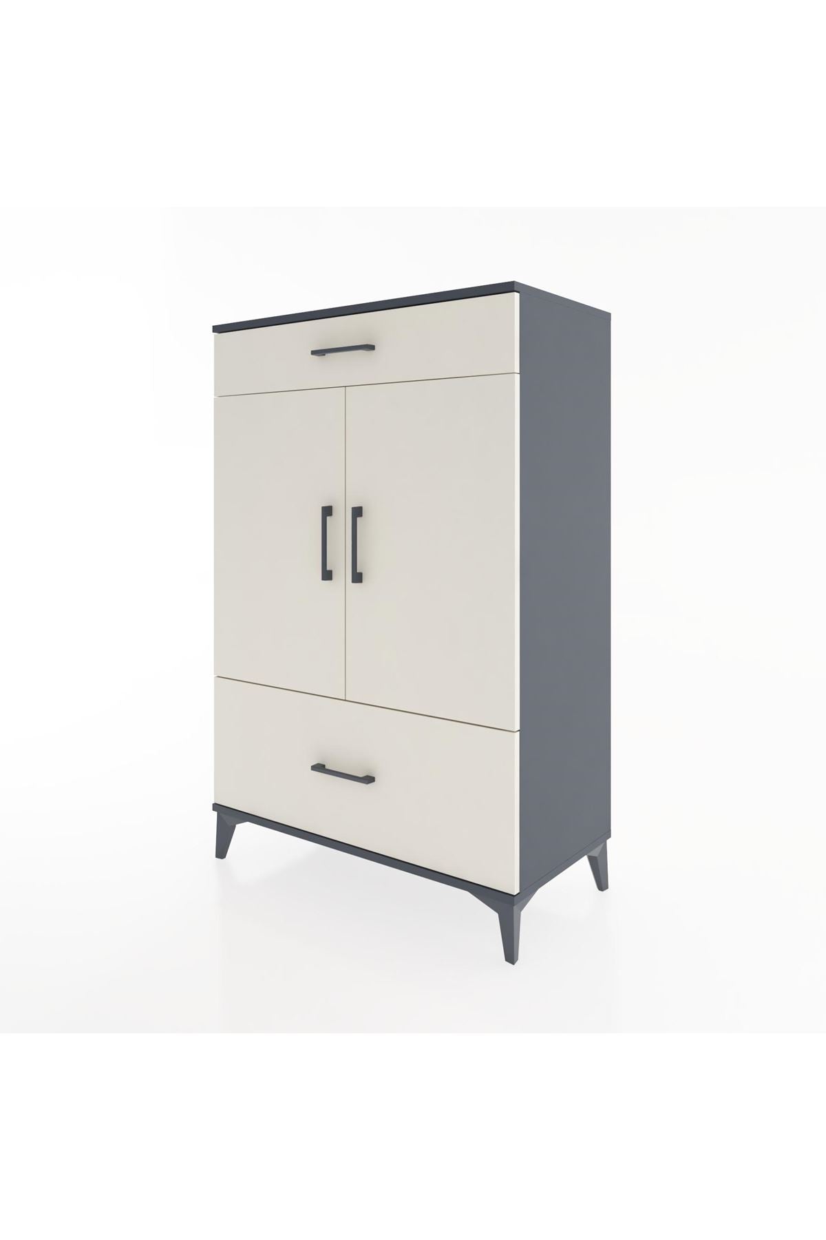 Hyperion Dolap 2 Raflı 2 Çekmeceli 2 Kapaklı 88x44x134 - S51M013V4B
