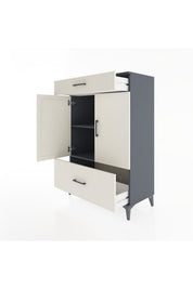 Hyperion Dolap 2 Raflı 2 Çekmeceli 2 Kapaklı 88x44x134 - S51M013V4B
