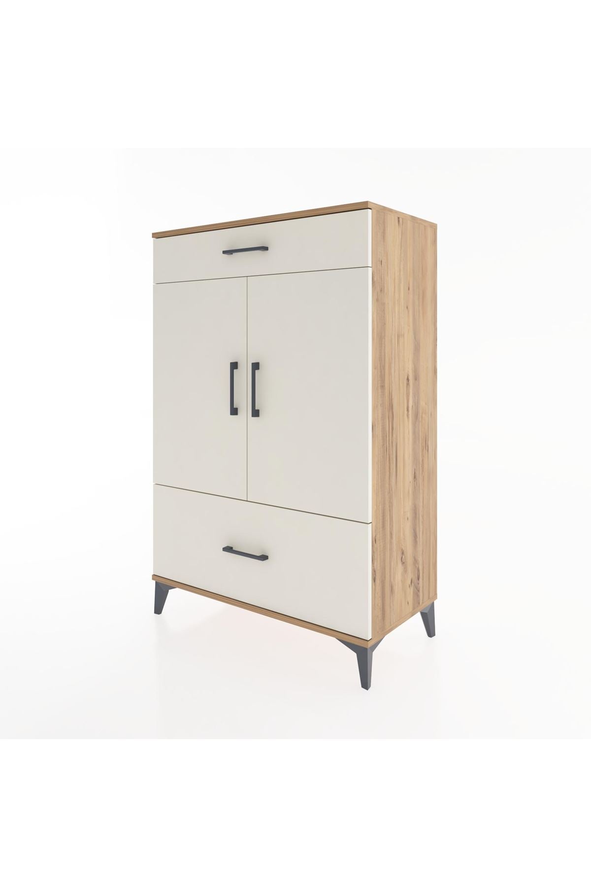 Hyperion Dolap 2 Raflı 2 Çekmeceli 2 Kapaklı 88x44x134 - S51M013V7B