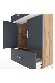 Hyperion Dolap 2 Raflı 2 Çekmeceli 2 Kapaklı 88x44x134 - S51M013V8B