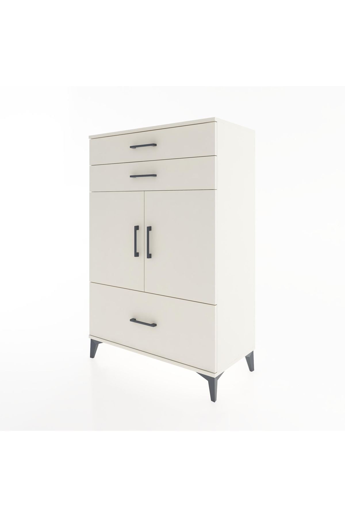 Hyperion Dolap 2 Raflı 3 Çekmeceli 2 Kapaklı 88x44x134 - S51M014V1B