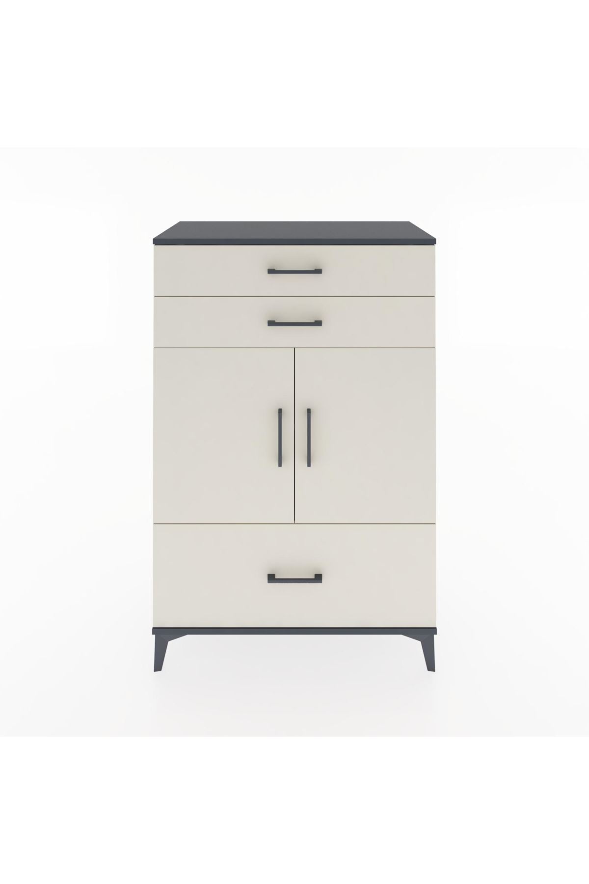 Hyperion Dolap 2 Raflı 3 Çekmeceli 2 Kapaklı 88x44x134 - S51M014V4B