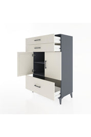 Hyperion Dolap 2 Raflı 3 Çekmeceli 2 Kapaklı 88x44x134 - S51M014V4B