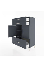 Hyperion Dolap 2 Raflı 3 Çekmeceli 2 Kapaklı 88x44x134 - S51M014V5B
