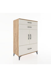 Hyperion Dolap 2 Raflı 3 Çekmeceli 2 Kapaklı 88x44x134 - S51M014V7B