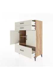 Hyperion Dolap 2 Raflı 3 Çekmeceli 2 Kapaklı 88x44x134 - S51M014V7B