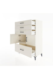 Hyperion Dolap Tek Raflı 4 Çekmeceli 2 Kapaklı 88x44x134 - S51M015V1B
