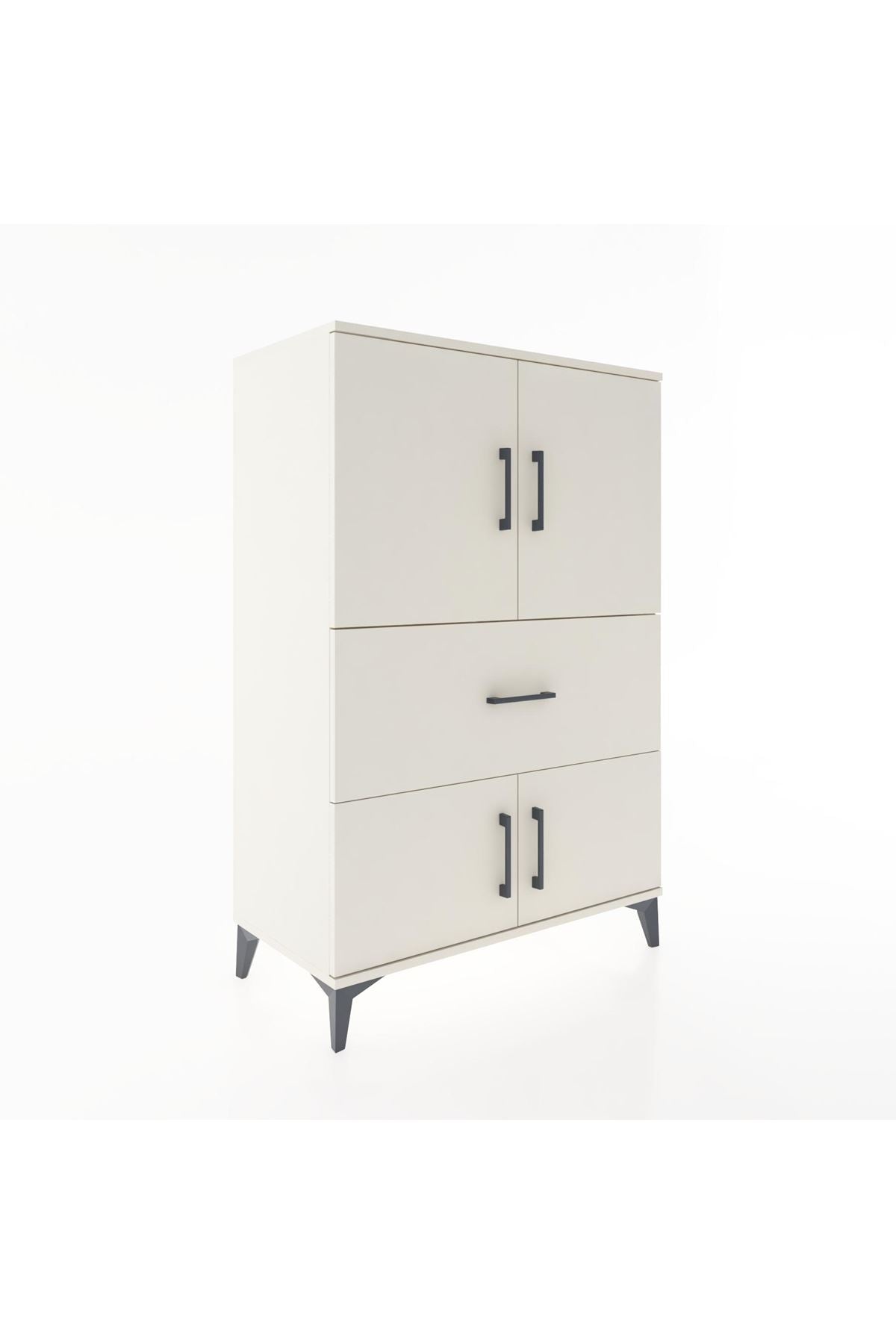 Hyperion Dolap 2 Raflı Tek Çekmeceli 4 Kapaklı 88x44x134 - S51M016V1B