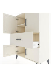 Hyperion Dolap 2 Raflı Tek Çekmeceli 4 Kapaklı 88x44x134 - S51M016V1B