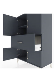 Hyperion Dolap 2 Raflı Tek Çekmeceli 4 Kapaklı 88x44x134 - S51M016V5B