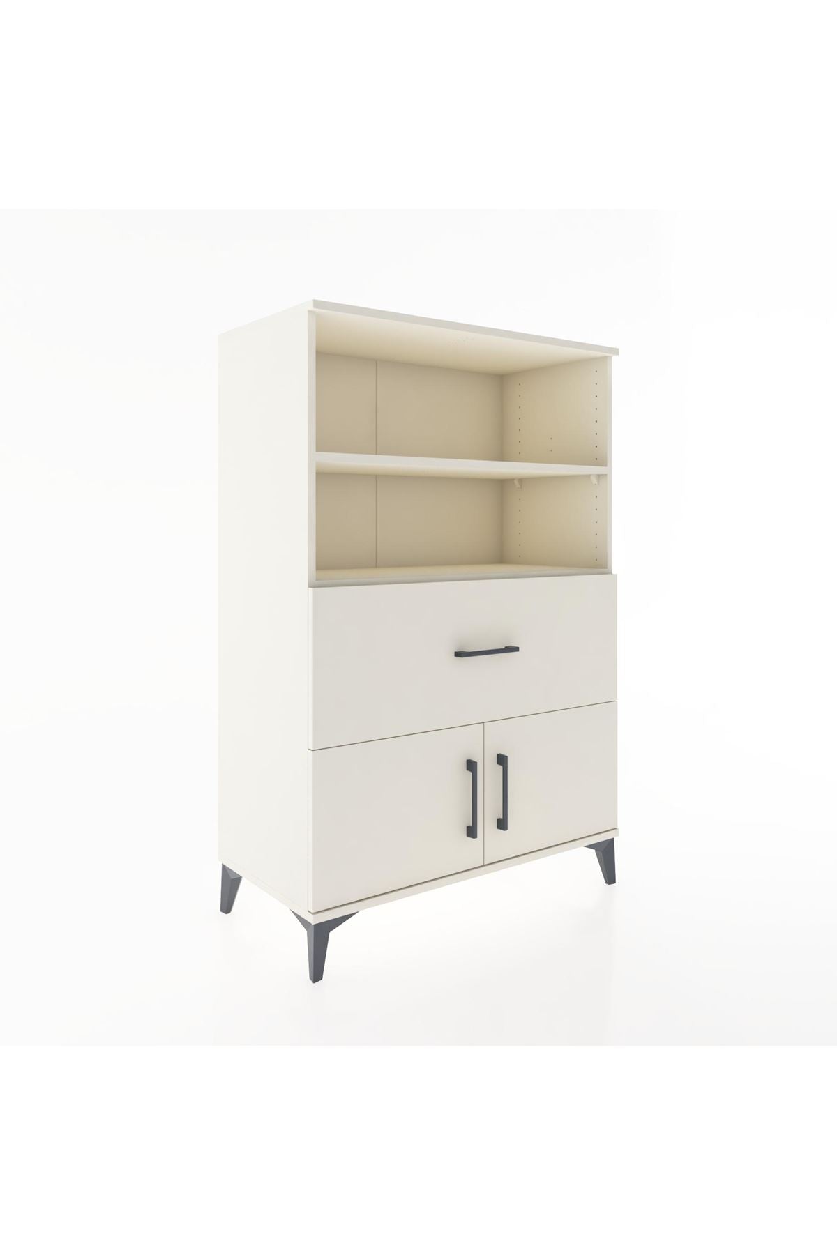 Hyperion Dolap 2 Raflı Tek Çekmeceli 2 Kapaklı 88x44x134 - S51M017V1B