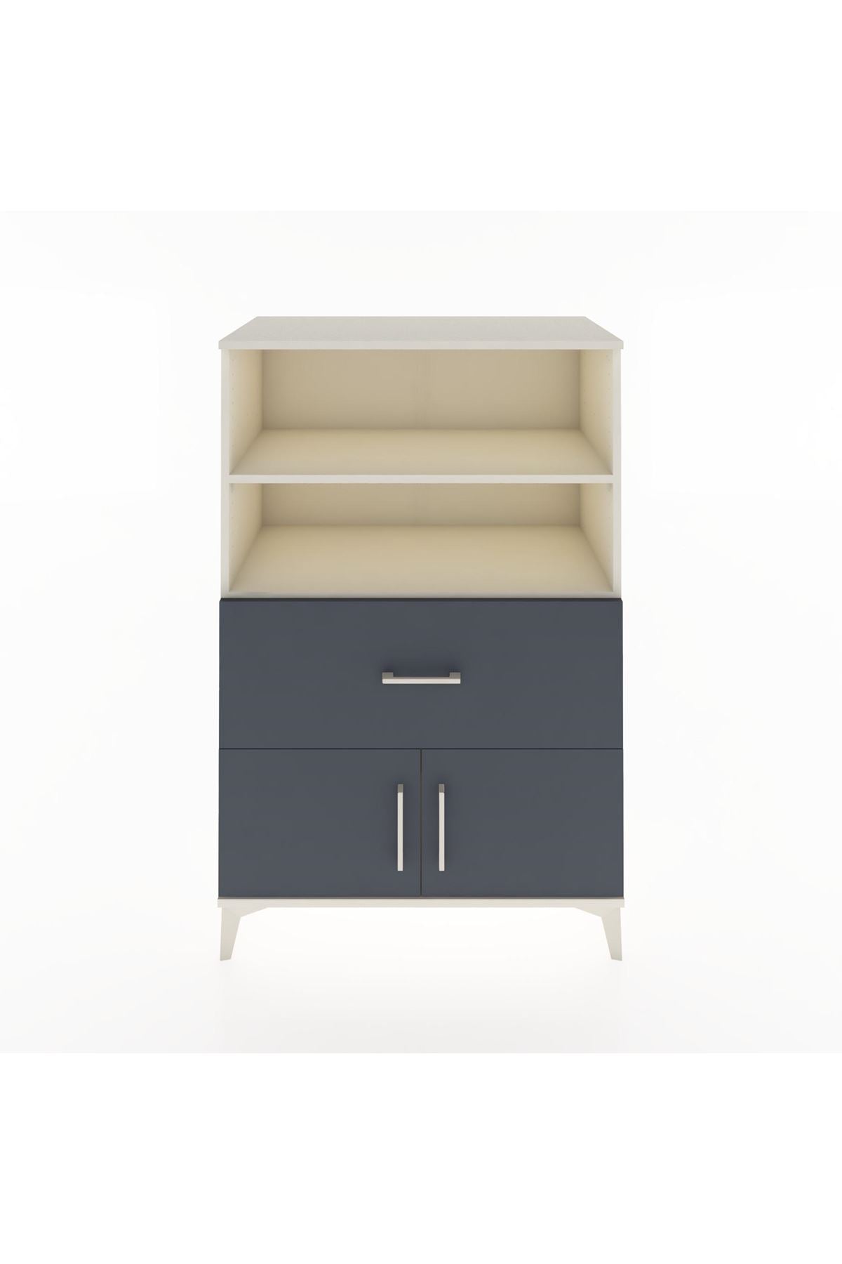 Hyperion Dolap 2 Raflı Tek Çekmeceli 2 Kapaklı 88x44x134 - S51M017V2B