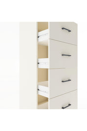 Hyperion Dolap Tek Raflı 4 Çekmeceli 60x44x182 - S56M052V1B