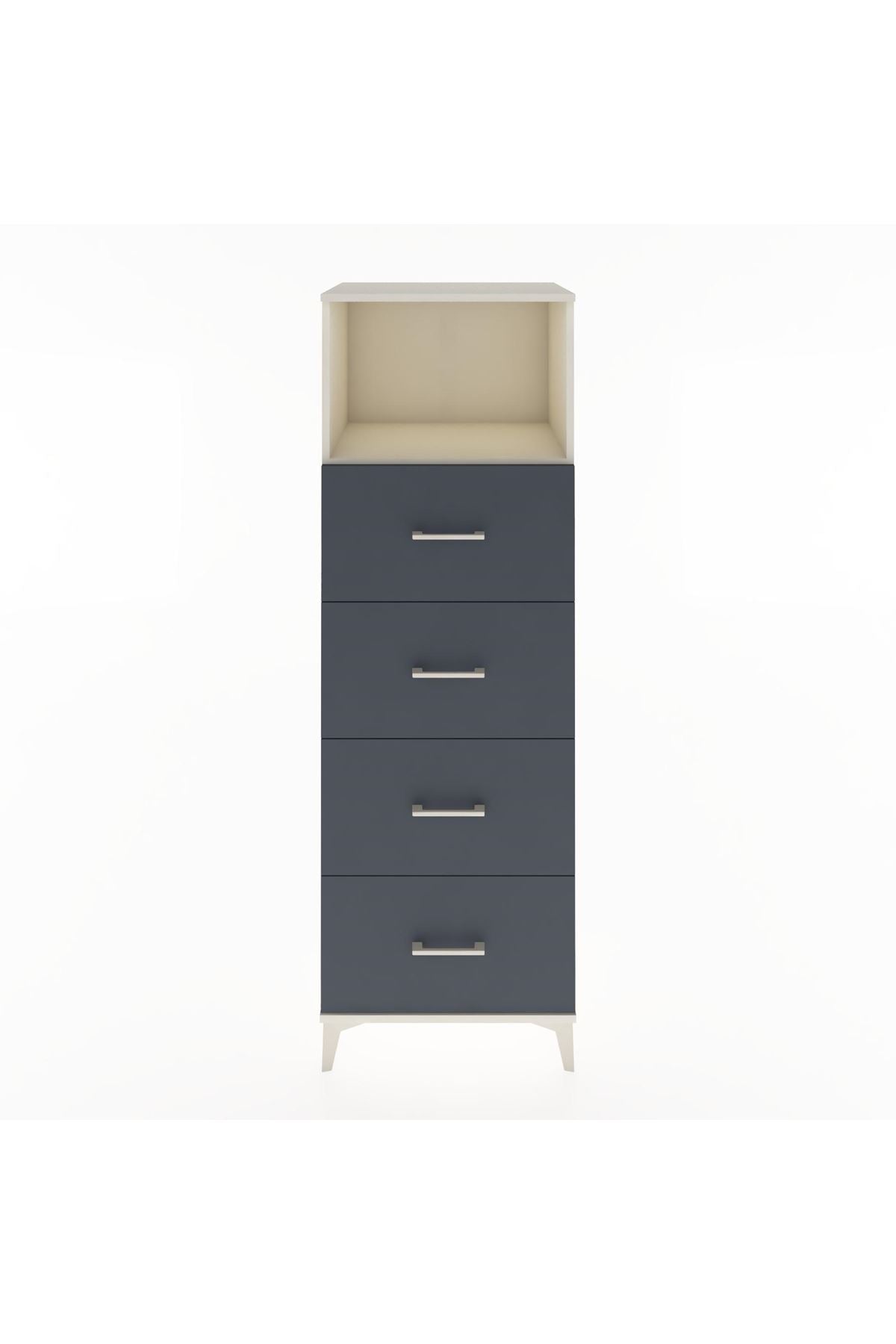 Hyperion Dolap Tek Raflı 4 Çekmeceli 60x44x182 - S56M052V2B