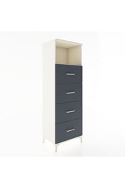 Hyperion Dolap Tek Raflı 4 Çekmeceli 60x44x182 - S56M052V2B