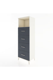Hyperion Dolap Tek Raflı 4 Çekmeceli 60x44x182 - S56M052V2B