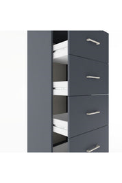 Hyperion Dolap Tek Raflı 4 Çekmeceli 60x44x182 - S56M052V5B