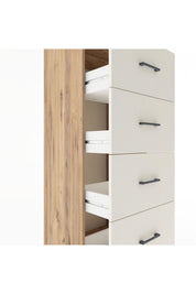Hyperion Dolap Tek Raflı 4 Çekmeceli 60x44x182 - S56M052V7B