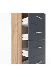 Hyperion Dolap Tek Raflı 4 Çekmeceli 60x44x182 - S56M052V8B