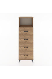 Hyperion Dolap Tek Raflı 4 Çekmeceli 60x44x182 - S56M052V9B