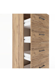 Hyperion Dolap Tek Raflı 4 Çekmeceli 60x44x182 - S56M052V9B