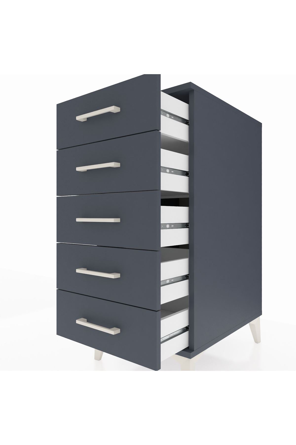 Kronos Komodin 5 Çekmeceli 44x59x96 - S75M001V5C