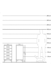Kronos Komodin 5 Çekmeceli 44x59x96 - S75M001V7C