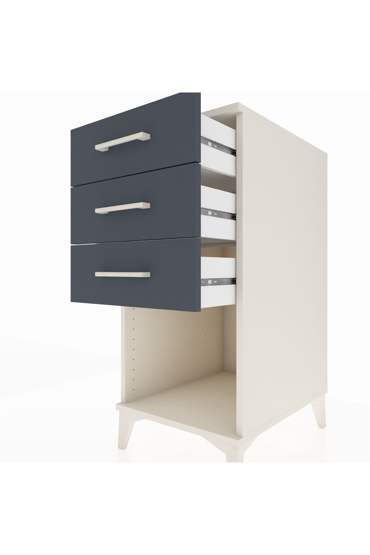 Kronos Komodin 3 Çekmeceli 44x59x96 - S75M002V2C