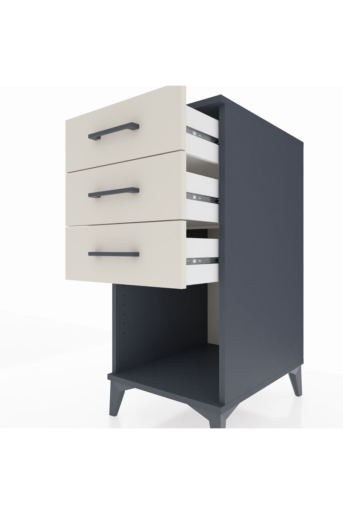 Kronos Komodin 3 Çekmeceli 44x59x96 - S75M002V4C