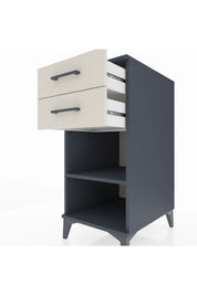 Kronos Komodin Tek Raflı 2 Çekmeceli 44x59x96 - S75M003V4C