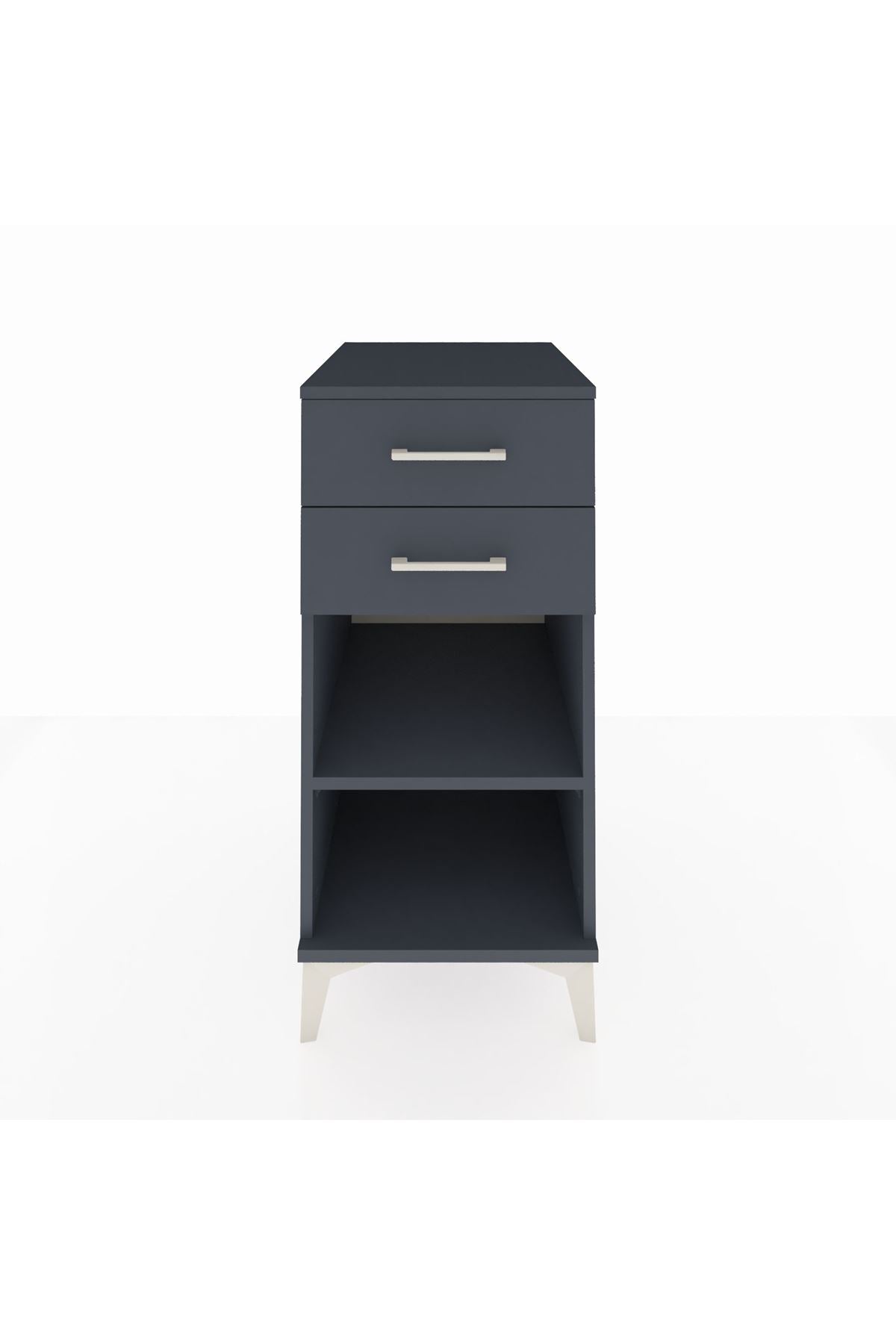 Kronos Komodin Tek Raflı 2 Çekmeceli 44x59x96 - S75M003V5C