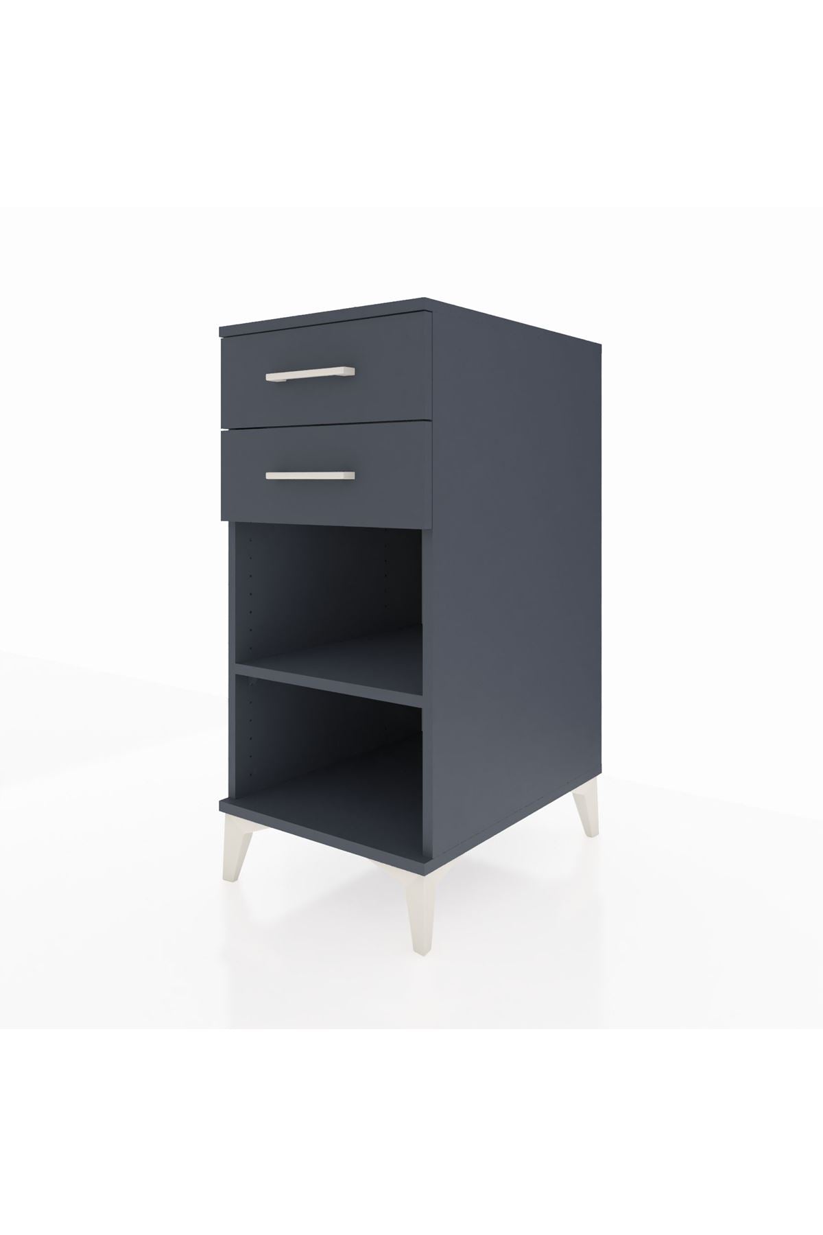 Kronos Komodin Tek Raflı 2 Çekmeceli 44x59x96 - S75M003V5C