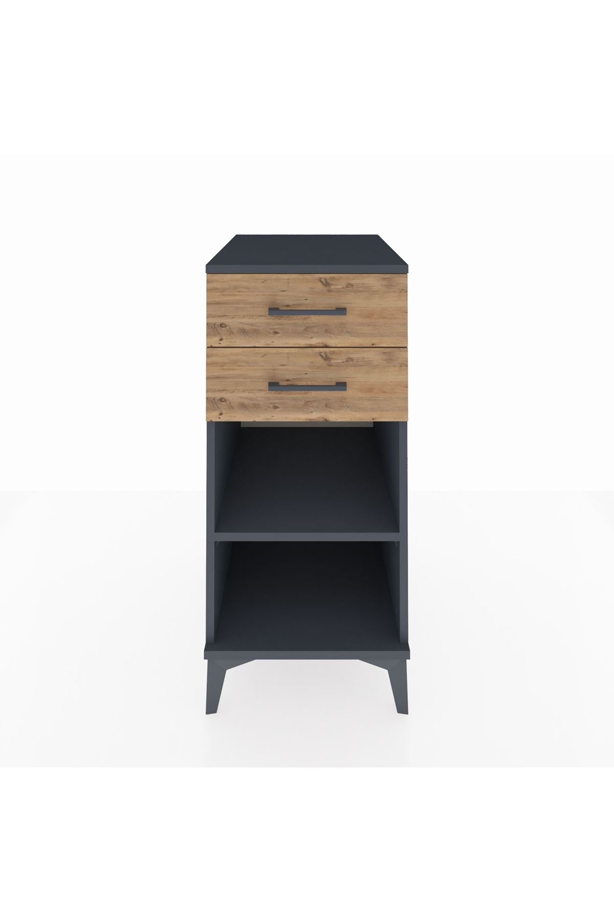 Kronos Komodin Tek Raflı 2 Çekmeceli 44x59x96 - S75M003V6C