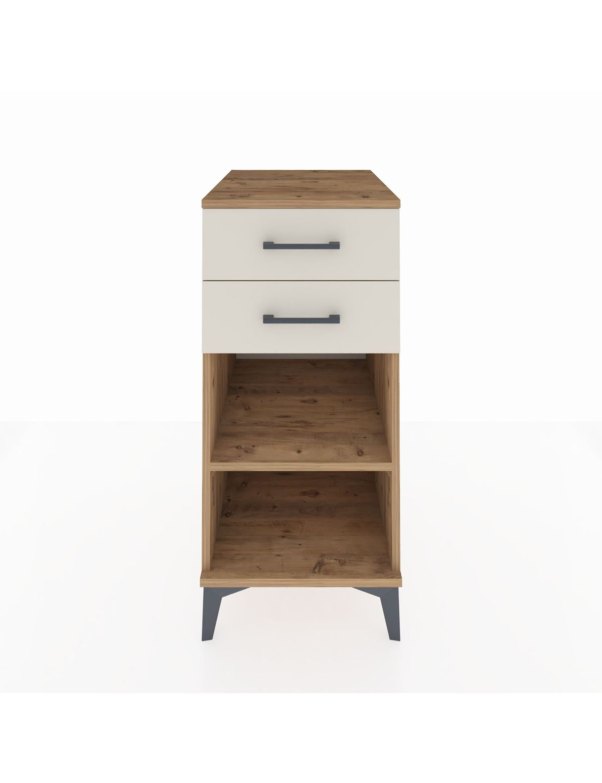 Kronos Komodin Tek Raflı 2 Çekmeceli 44x59x96 - S75M003V7C