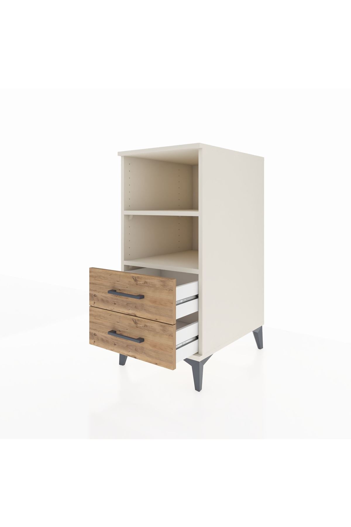 Kronos Komodin 2 Raflı 2 Çekmeceli 44x59x96 - S75M004V3C