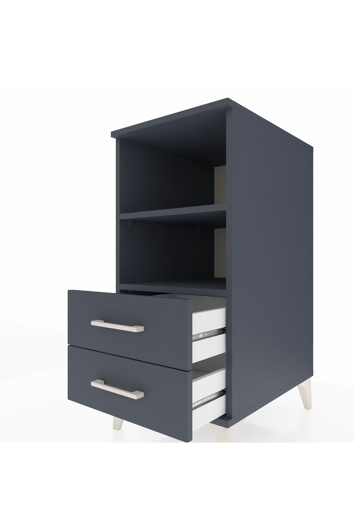 Kronos Komodin 2 Raflı 2 Çekmeceli 44x59x96 - S75M004V5C