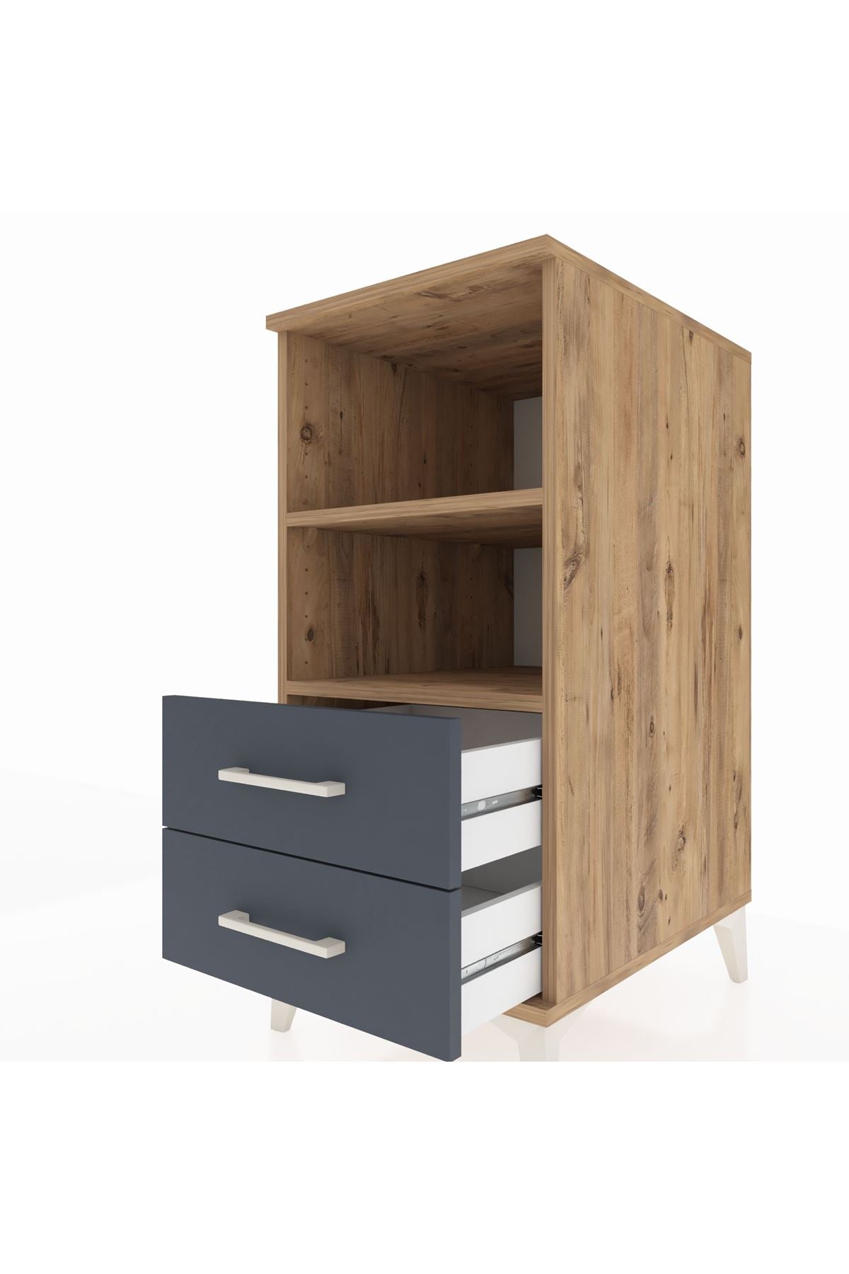 Kronos Komodin 2 Raflı 2 Çekmeceli 44x59x96 - S75M004V8C