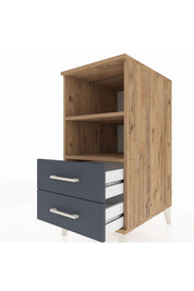 Kronos Komodin 2 Raflı 2 Çekmeceli 44x59x96 - S75M004V8C