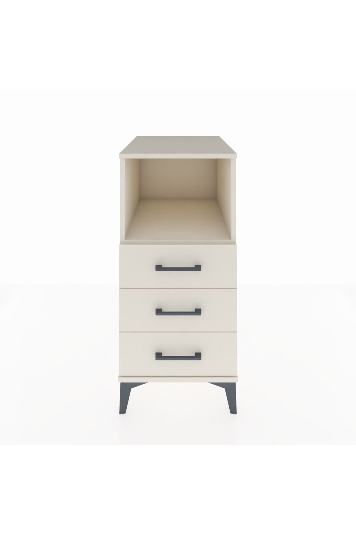 Kronos Komodin Tek Raflı 3 Çekmeceli 44x59x96 - S75M005V1C