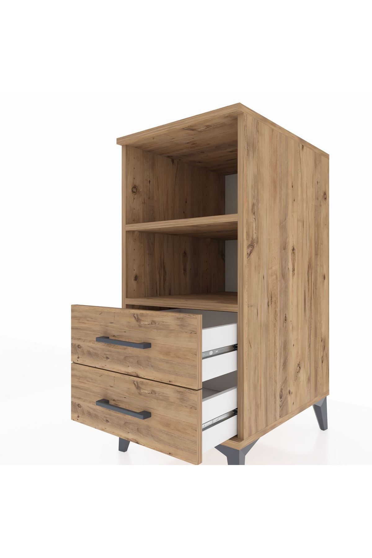 Kronos Komodin 2 Raflı 2 Çekmeceli 44x59x96 - S75M004V9C