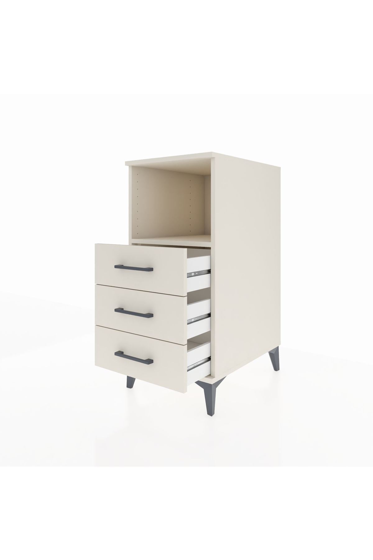 Kronos Komodin Tek Raflı 3 Çekmeceli 44x59x96 - S75M005V1C