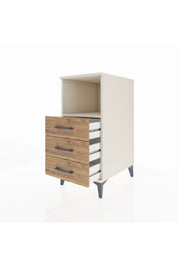 Kronos Komodin Tek Raflı 3 Çekmeceli 44x59x96 - S75M005V3C