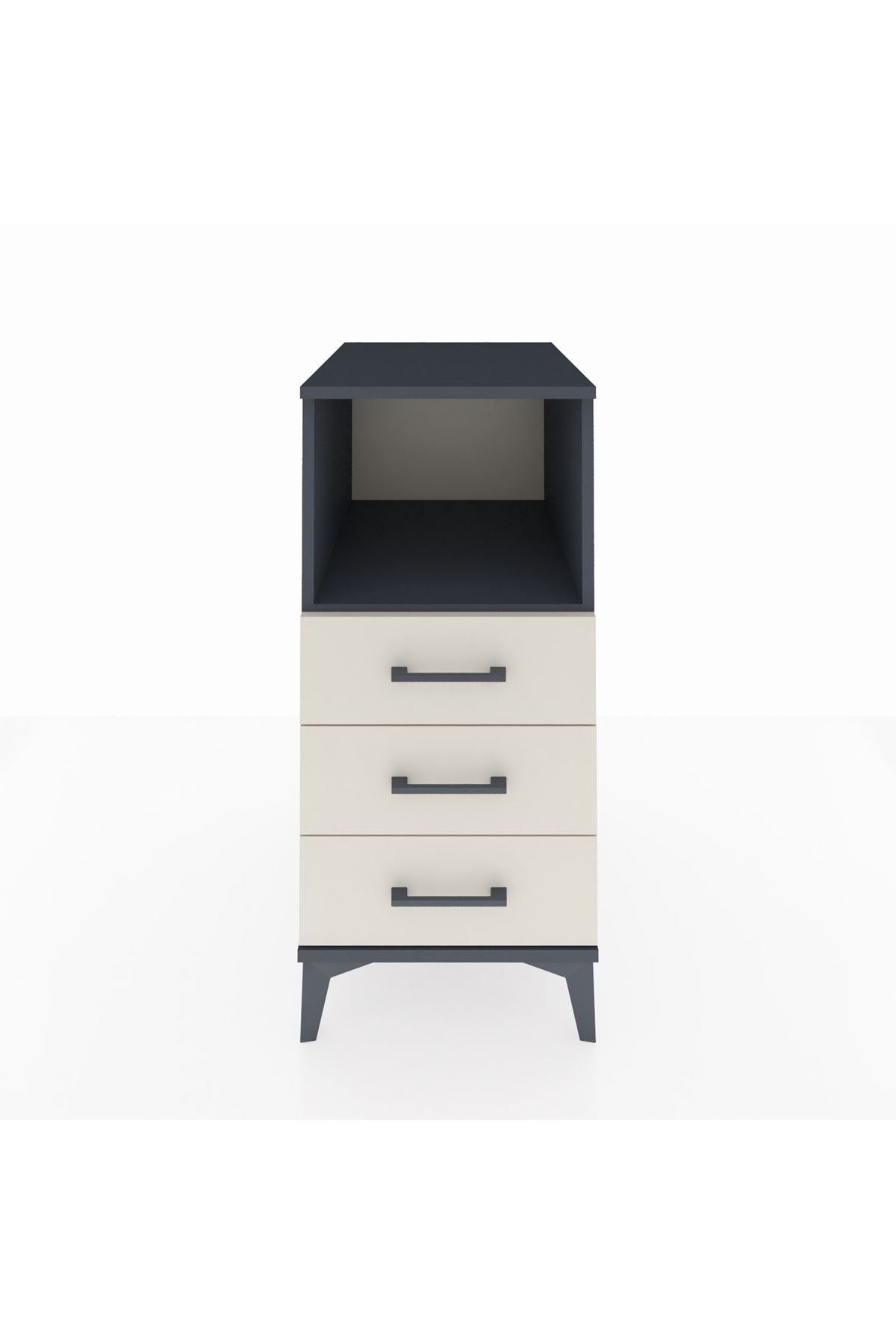 Kronos Komodin Tek Raflı 3 Çekmeceli 44x59x96 - S75M005V4C
