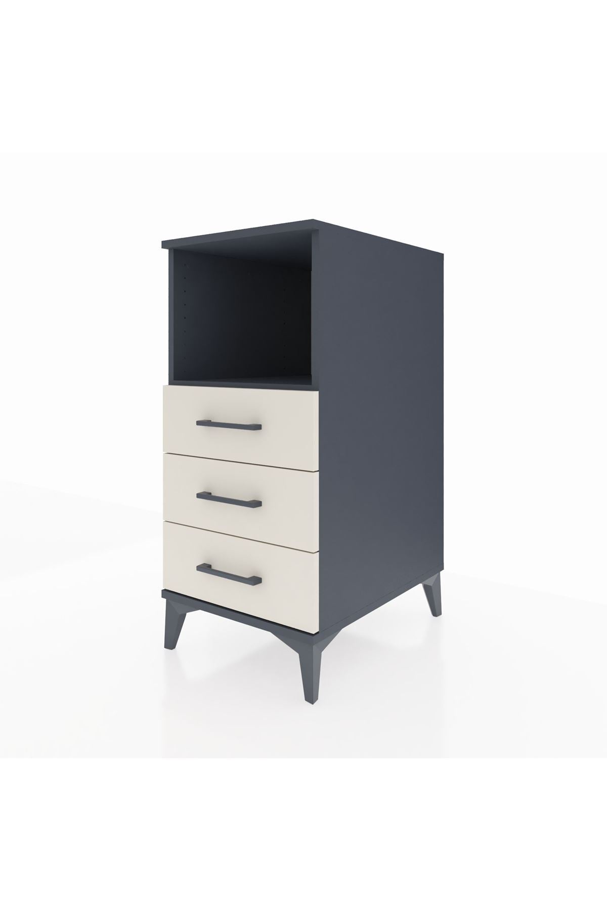 Kronos Komodin Tek Raflı 3 Çekmeceli 44x59x96 - S75M005V4C