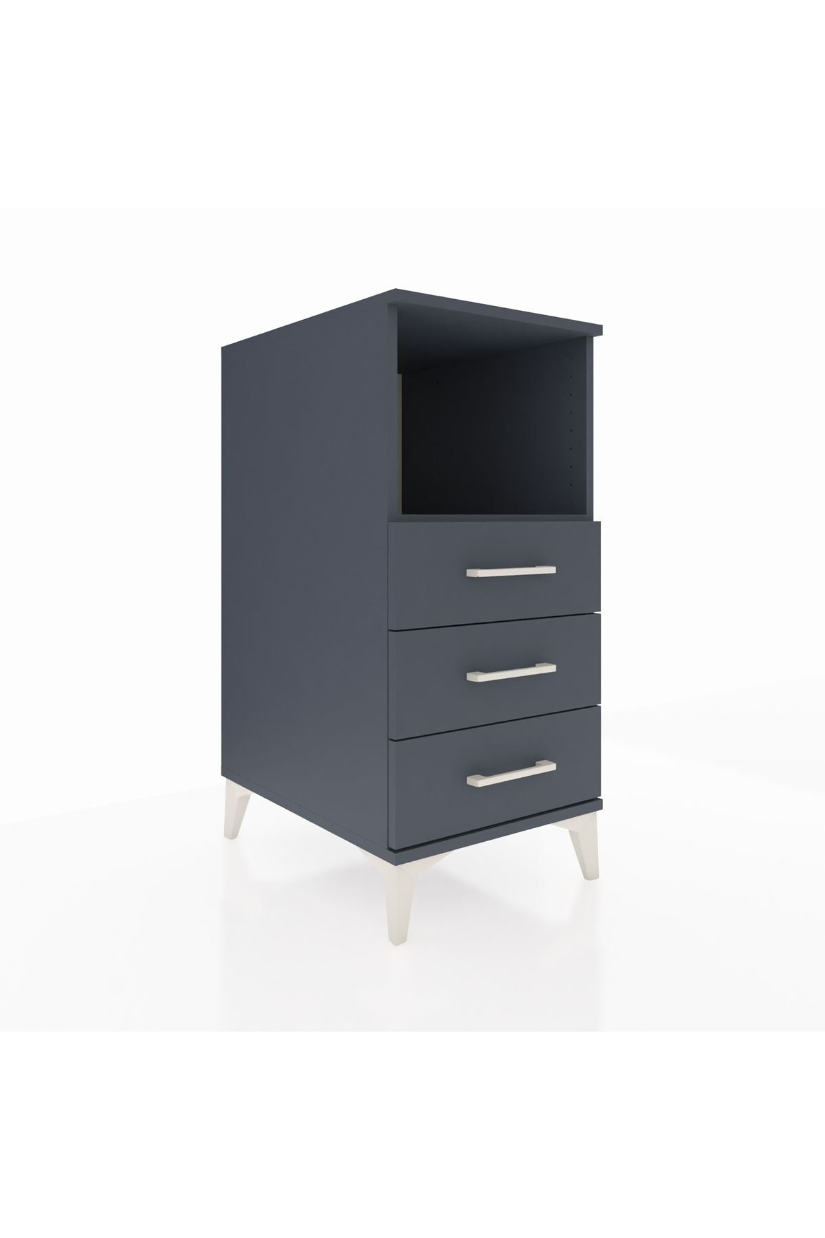 Kronos Komodin Tek Raflı 3 Çekmeceli 44x59x96 - S75M005V5C
